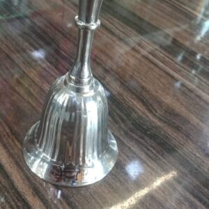 Brass Puja Bell – Silver coated