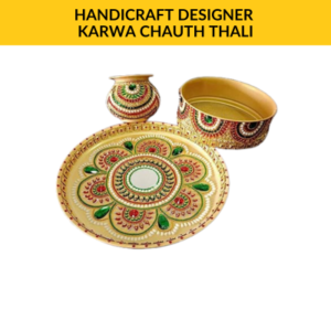 Handicraft Designer Karwa Chauth Thali