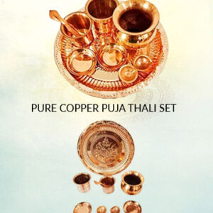 Pure Copper Puja Thali Set